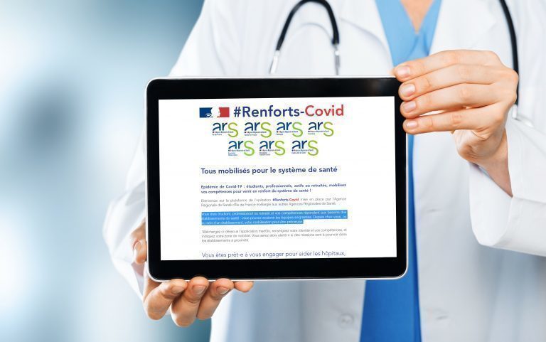 #RenfortCovid, un site pour mobiliser professionnels, étudiants et retraités de la santé