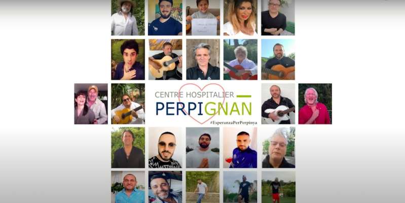 Perpignan : Yvan Le Bolloc’h  et La communauté Gitane chante pour l’hôpital