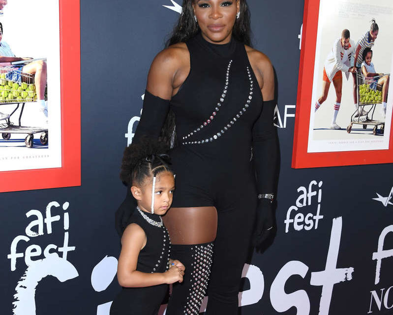 Serena Williams et sa Fille de 4 ans assortis