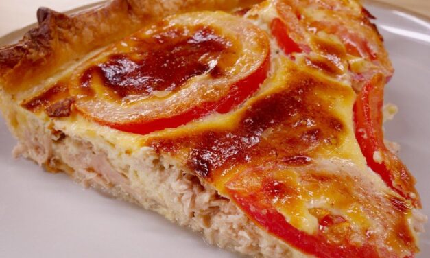 Tarte au thon et tomates